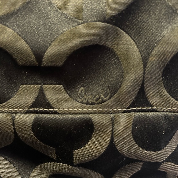 Coach Black and Dark Brown  OC Signature Shoulder Bag - Picture 8 of 8